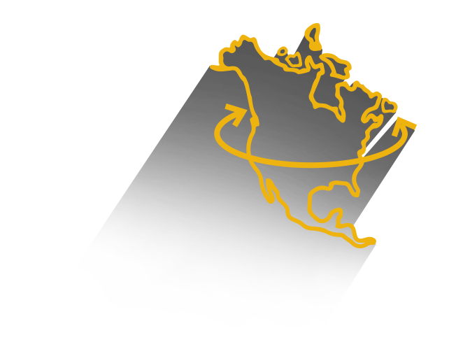 icône représentant la logistique en Amérique du Nord