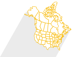 map of North America icon
