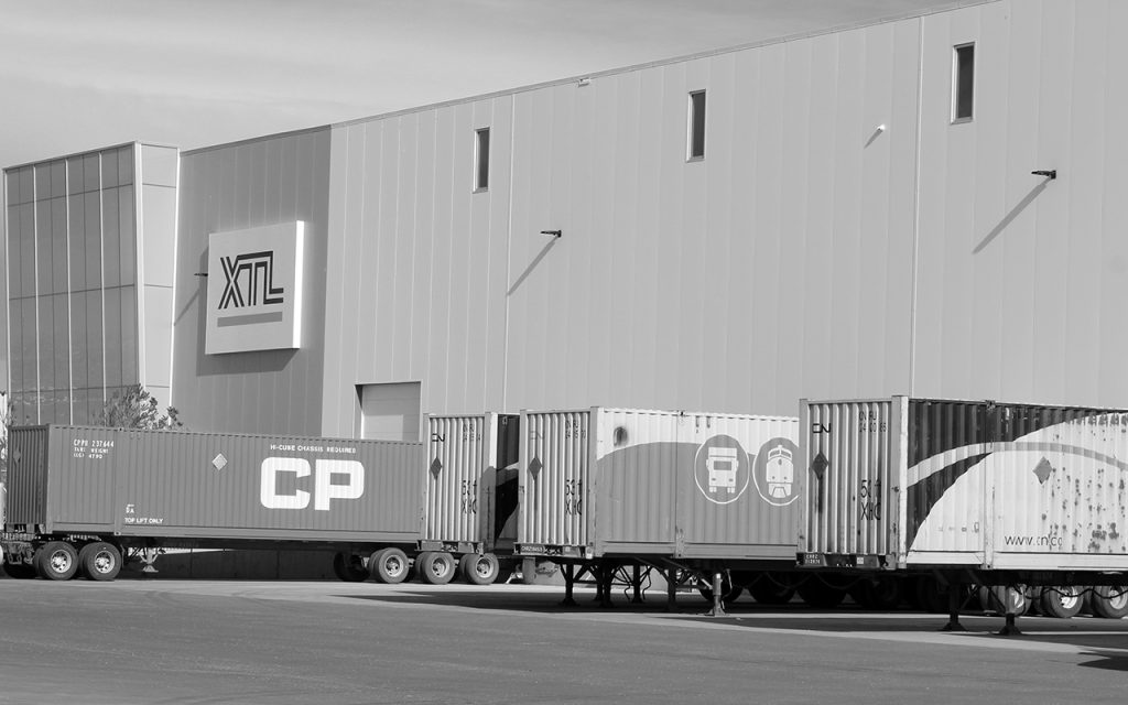 containers at warehouse